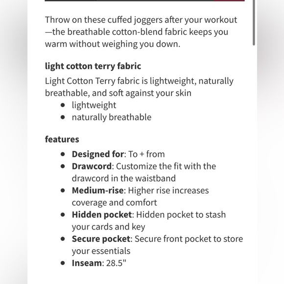 Lululemon Get Going Jogger 28.5” Black Cherry size 2 - Picture 5 of 15